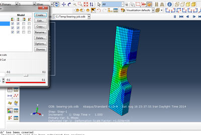 آموزش شبیه سازی فشار غیر یکنواخت روی یاتاقان در نرم افزار آباکوس abaqus